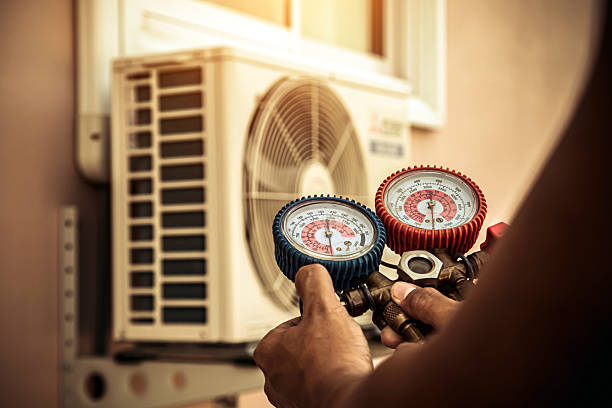 Professional Heat Pump Repair technician working in Boyds, MD